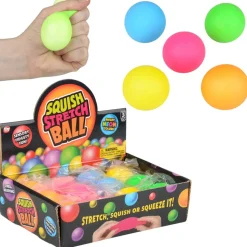 Squish And Stretch Mini Gummi Ball Assortment 1.75" (DZ)