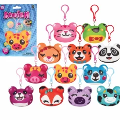 Squish Animal Backpack Clip Assortment 3" (DZ)