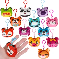 Squish Animal Backpack Clip Assortment 3" (DZ)