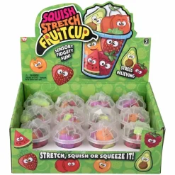 Squishy Stretchy 6 Pc Fruit Cups (DZ)