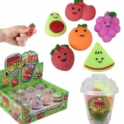 Squishy Stretchy 6 Pc Fruit Cups (DZ)