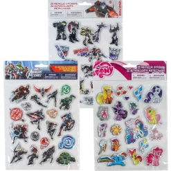 Stickers - Licensed Metallic Puffy Assorted (EACH)