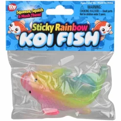 Sticky Rainbow Koi Fish 4.5" (DZ)