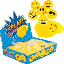 Sticky Splat Emoticon Balls 2.5" (DZ)