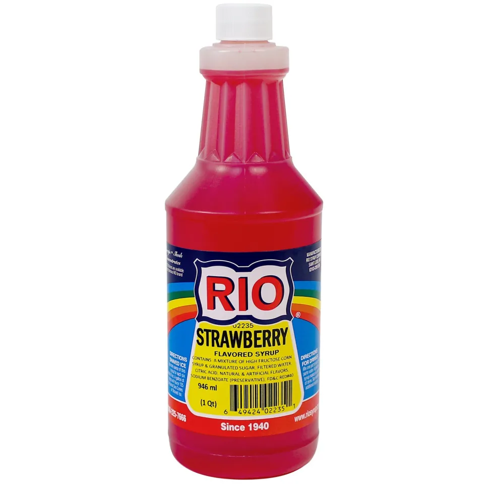 Strawberry Snow Cone Syrup - Quart (EACH)