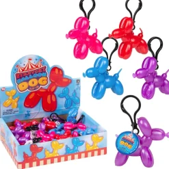 Stretchy Balloon Dog Clip On Assortment (24 PACK)