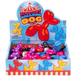 Stretchy Balloon Dog Clip On Assortment (24 PACK)
