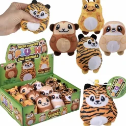 Sugar Squeeze Plush Zoo Animal Assortment 2.75