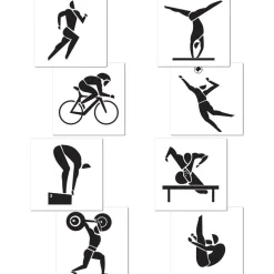 Summer Sports Cutouts 16" (4 PACK)