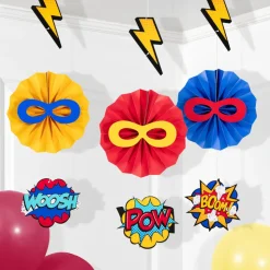 Superhero Hanging Decoration Assortment (3 PACK)