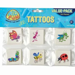 Tattoos - Insect Assortment 1.5" (144 PACK)