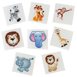 Tattoos - Zoo Animal Assortment 1.5" (144 PACK)