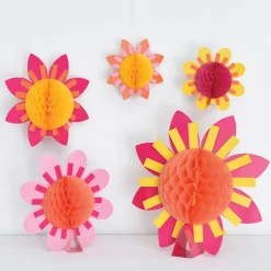 Throwback Summer Honeycomb Décor (5 PACK)