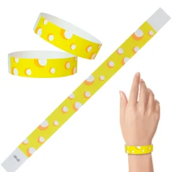 Tyvek Paper Wristbands - Cheese 3/4" (500 PACK)