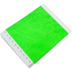 Tyvek Paper Wristbands - Neon Lime 3/4" (500 PACK)