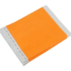 Tyvek Paper Wristbands - Neon Orange 3/4" (500 PACK)