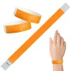 Tyvek Paper Wristbands - Neon Orange 3/4" (100 PACK)