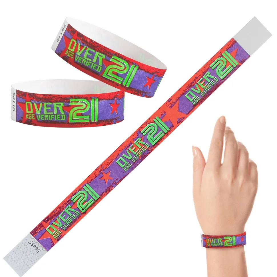 Tyvek Paper Wristbands - Over 21 3/4" (500 PACK)