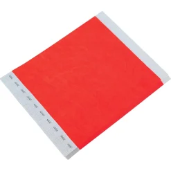 Tyvek Paper Wristbands - Red 3/4" (500 PACK)