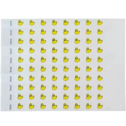 Tyvek Paper Wristbands - Rubber Ducks 3/4" (500 PACK)