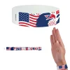 Tyvek Paper Wristbands - USA 250 3/4" (500 PACK)
