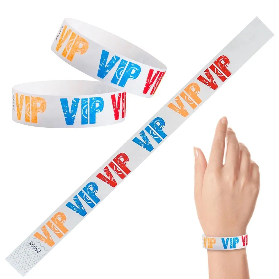 Tyvek Paper Wristbands - VIP 3/4" (500 PACK)